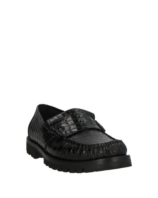 Rhude Black Loafers Leather for men