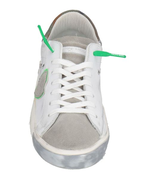 Philippe Model White Sneakers Leather for men