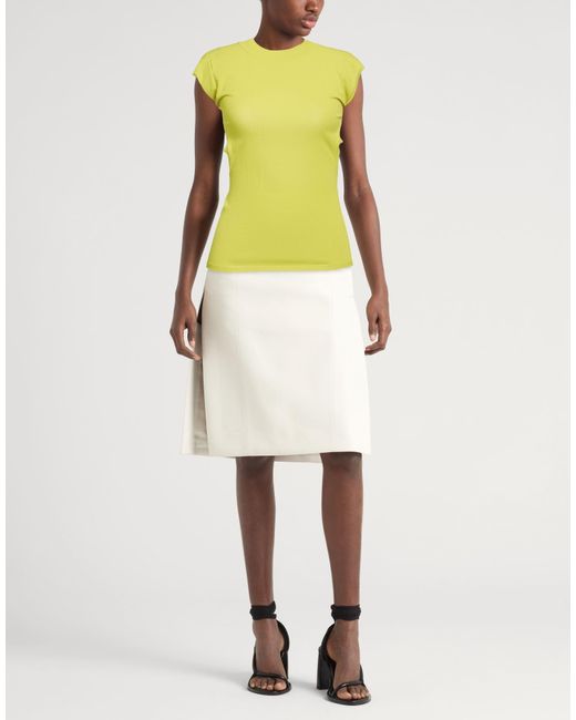 Issey Miyake Yellow Sweater Rayon, Nylon