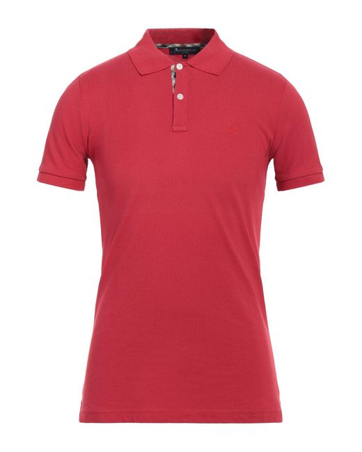 Aquascutum Red Polo Shirt for men