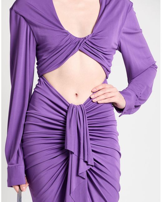 Christopher Esber Purple Maxi Dress Viscose