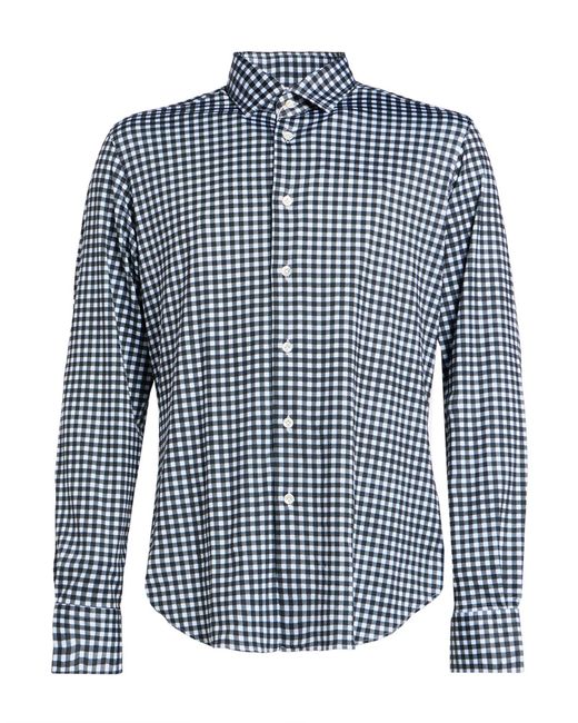Agho Blue Shirt Polyamide, Elastane for men