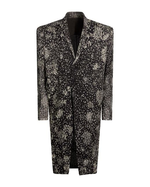 Rick Owens Black Overcoats & Trench Coats for men