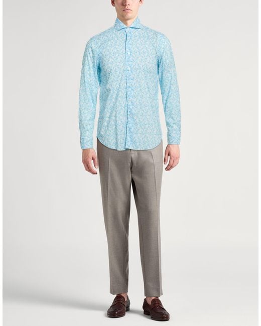 Fedeli Blue Shirts for men