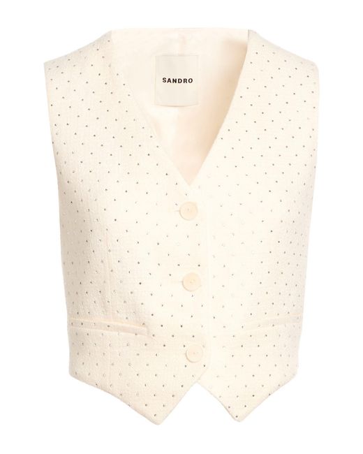 Sandro White Waistcoat