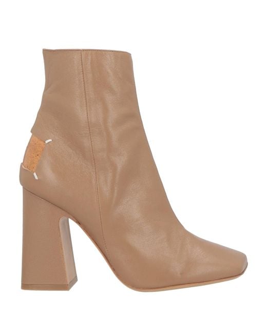 Maison Margiela Brown Ankle Boots Leather