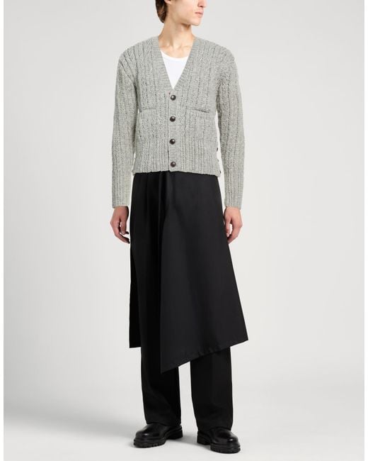 Thom Browne Gray Cardigan Wool for men