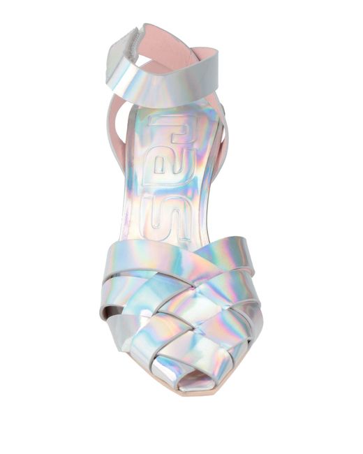 Ras White Sandals Leather