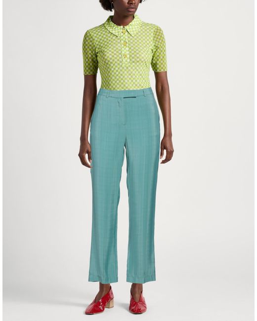 Semicouture Blue Pants Viscose