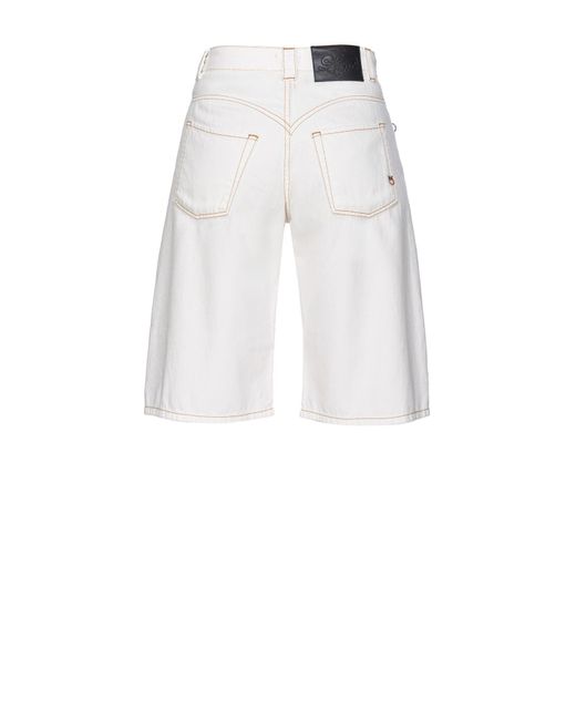 Shorts Jeans di Pinko in White