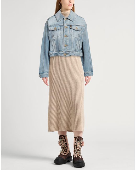 Balmain Blue Denim Outerwear