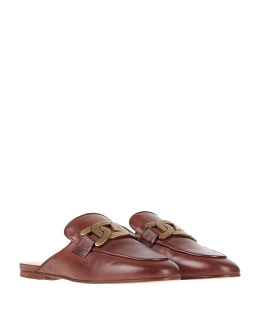 Tod's Brown Mules & Clogs