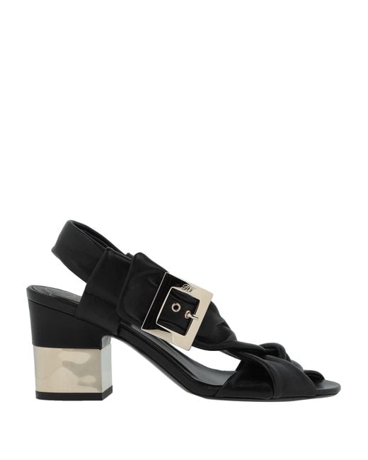 Roger Vivier Black Sandals Leather