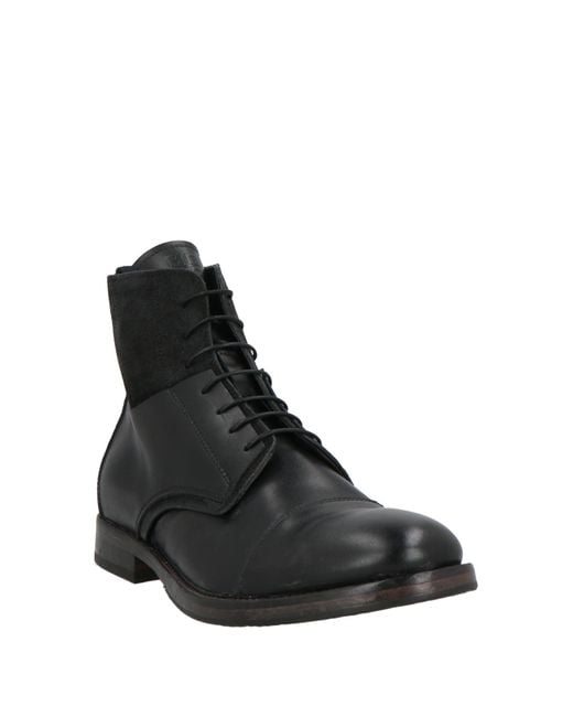 Moma Black Ankle Boots Leather for men