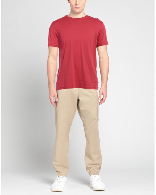Camiseta Isaia de hombre de color Red