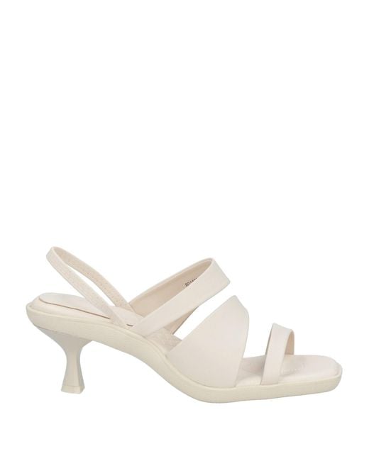 Manufacture D'essai White Sandals Calfskin