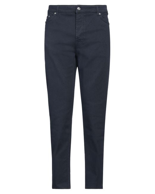 Department 5 Blue High-Rise Tapered Stretch Denim Jeans for men