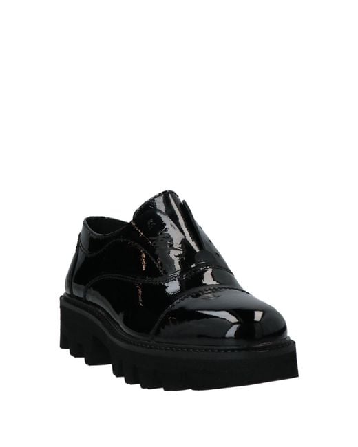 CafeNoir Black Lace-up Shoes