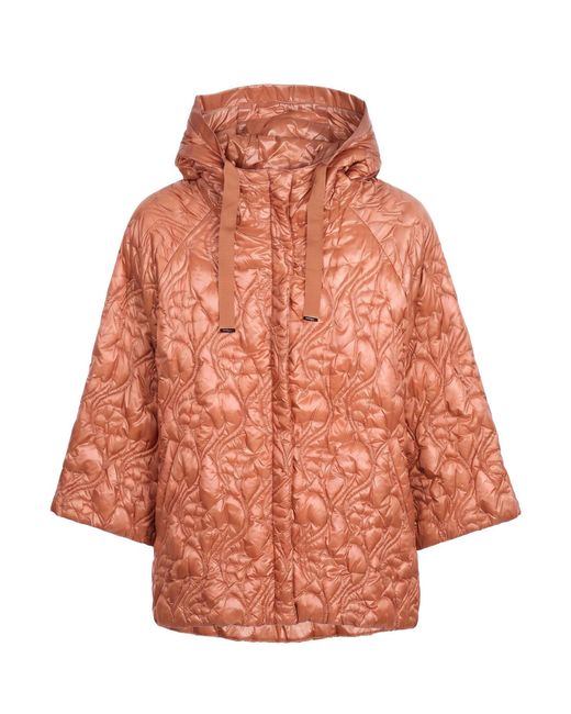 Herno Orange Tan Puffer Polyamide