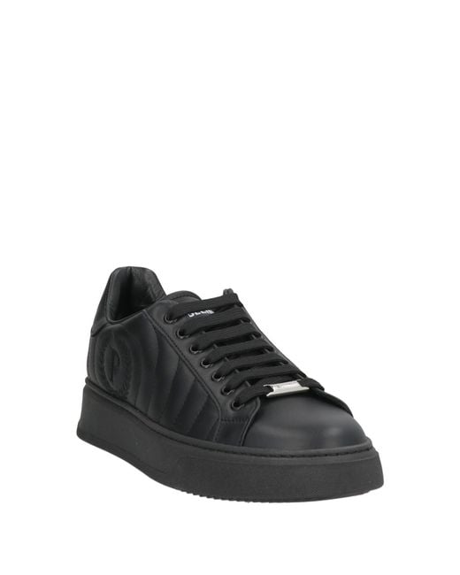Pollini Black Sneakers Leather