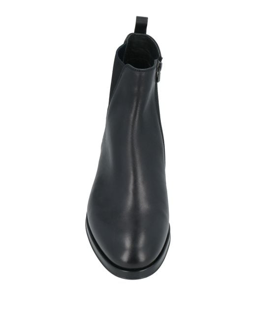 Fabi Black Ankle Boots Leather for men