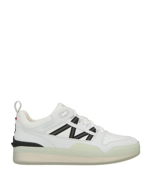 Moncler White Sneakers Leather for men