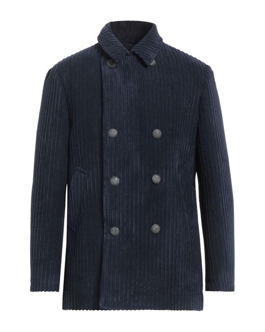 Barbati Blue Overcoat & Trench Coat for men