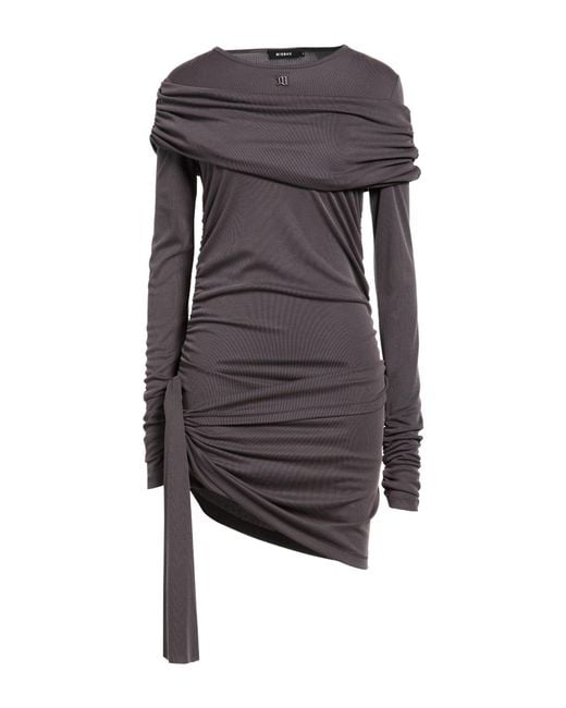 M I S B H V Gray Mini Dress Viscose, Polyester