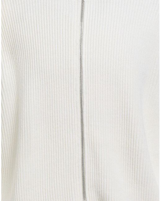 Seven Gauge White Cardigan for men