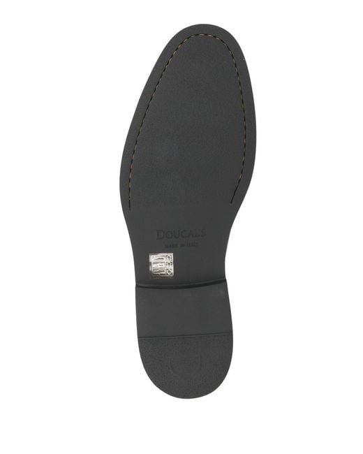 Doucal's Gray Loafers Leather for men