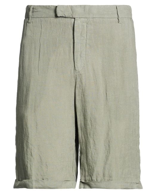 Fedeli Green Shorts & Bermuda Shorts Linen for men