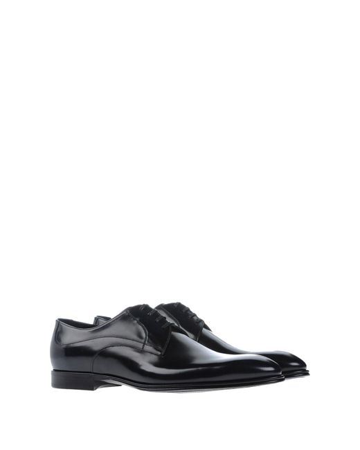 Dolce & Gabbana Black Midnight Lace-Up Shoes Calfskin for men