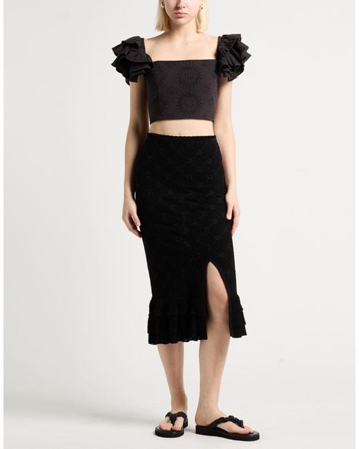 Sandro Black Midi Skirts