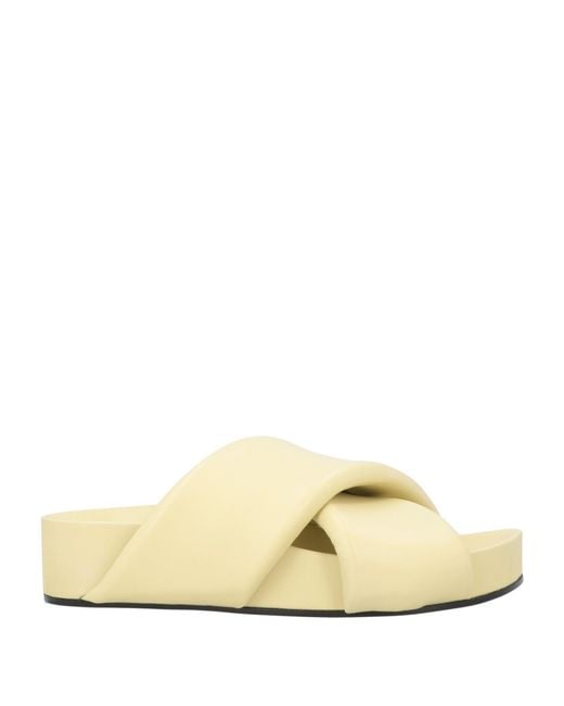 Jil Sander Natural Sandals Leather