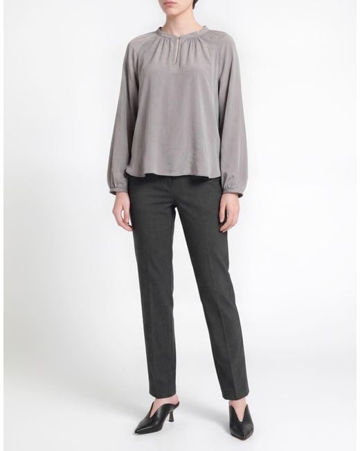 Luisa Cerano Gray Top Polyester