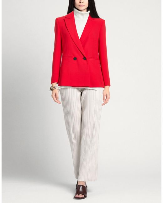 Xandres Red Blazer Recycled Polyester