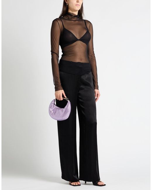 Patrizia Pepe Gray Top Polyamide, Elastane