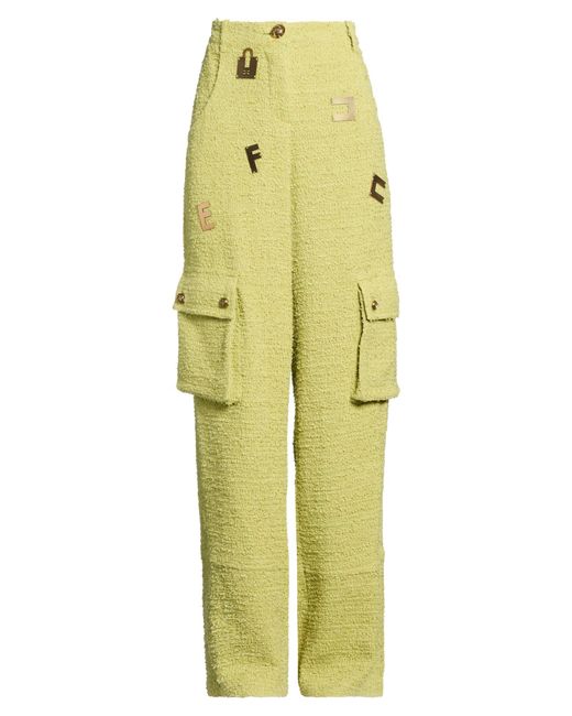 Elisabetta Franchi Yellow Trouser