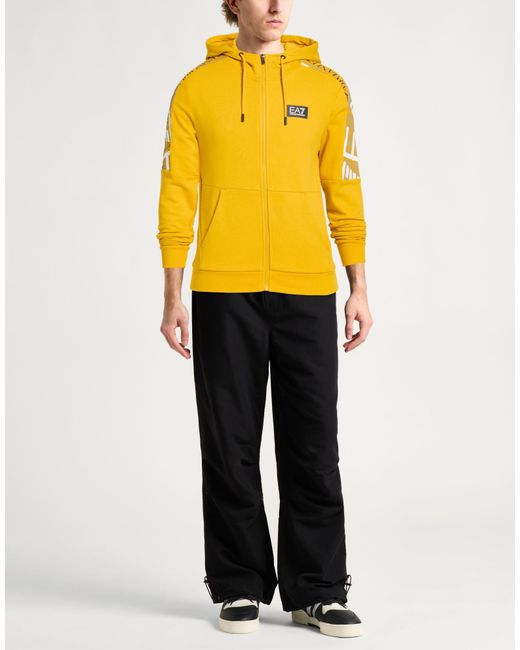 EA7 Yellow Sweatshirt Cotton for men