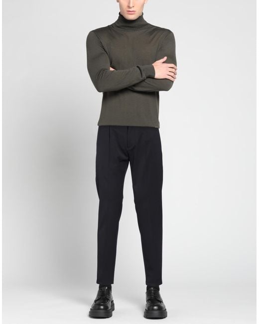 Department 5 Blue Pants Polyester, Virgin Wool, Elastane for men