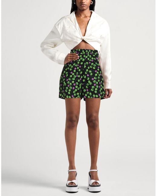 MSGM Green Shorts & Bermuda Shorts