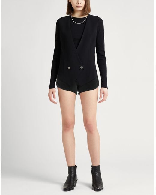 Jil Sander Black Shorts & Bermuda Shorts Cotton, Polyester