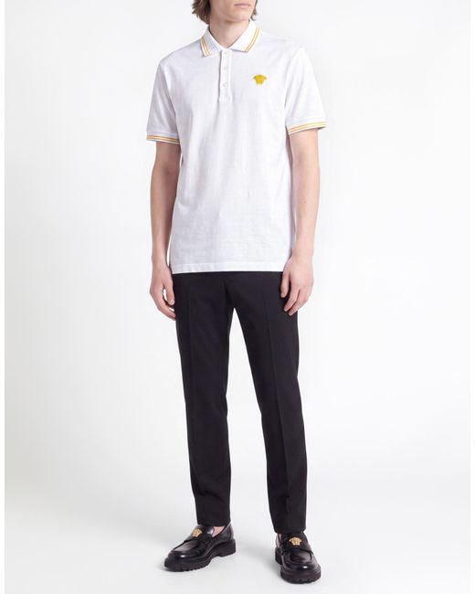 Polo Versace de hombre de color White