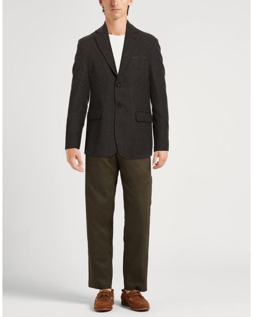 Liu Jo Black Blazer Polyester, Viscose, Wool for men