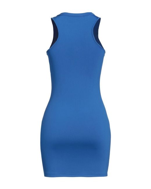Off-White c/o Virgil Abloh Blue Mini Dress Polyamide, Elastane