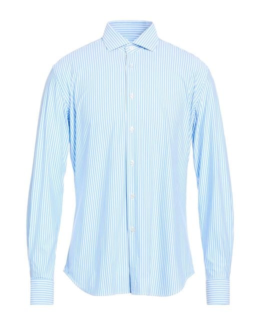Xacus Blue Shirt Polyamide, Elastane for men
