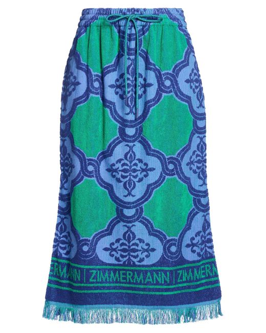 Zimmermann Blue Midi Skirt