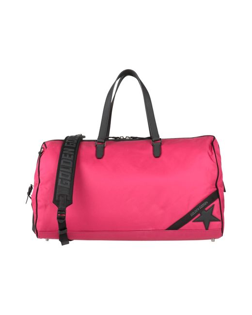 Golden Goose Deluxe Brand Pink Fuchsia Duffel Bags Nylon for men
