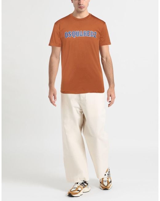 DSquared² Orange T-shirt for men
