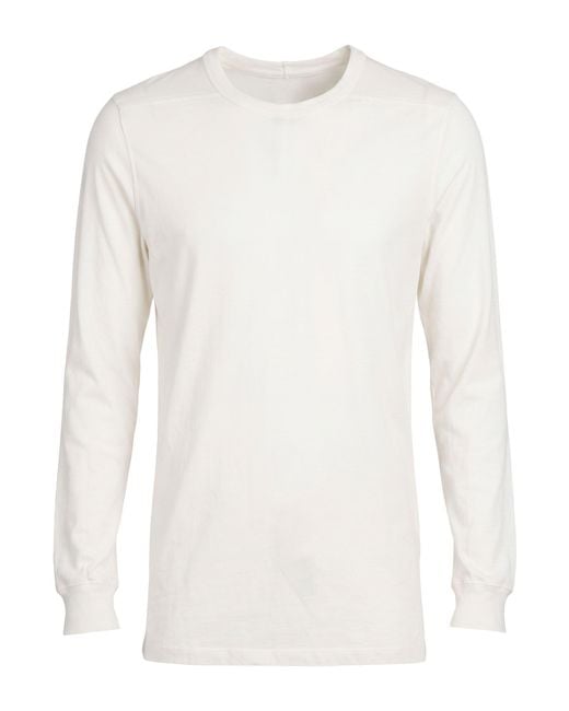 Rick Owens White T-Shirt Cotton for men